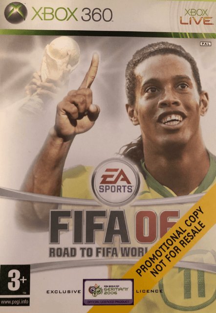 FIFA 2006 Road to World Cup box art for Xbox 360